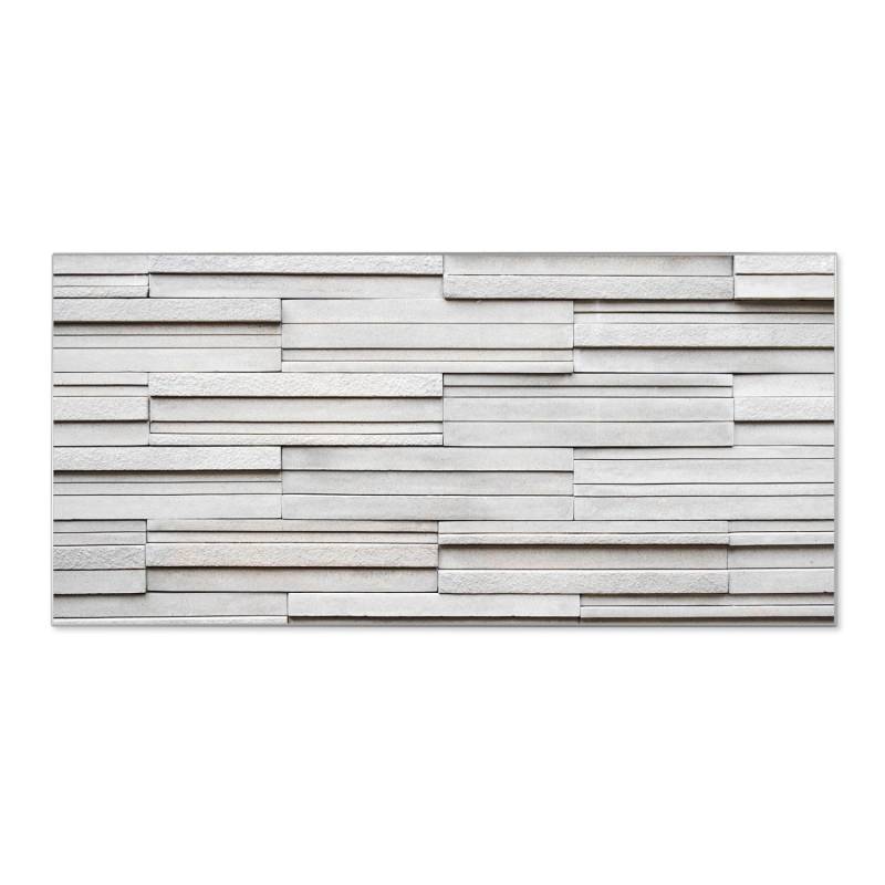 Banjado Magnettafel 78x37cm Magnetwand  Silber Aus Metall Magnetpinnwand Pinnwand Inkl. 4 Magnete Motiv Relief von Banjado