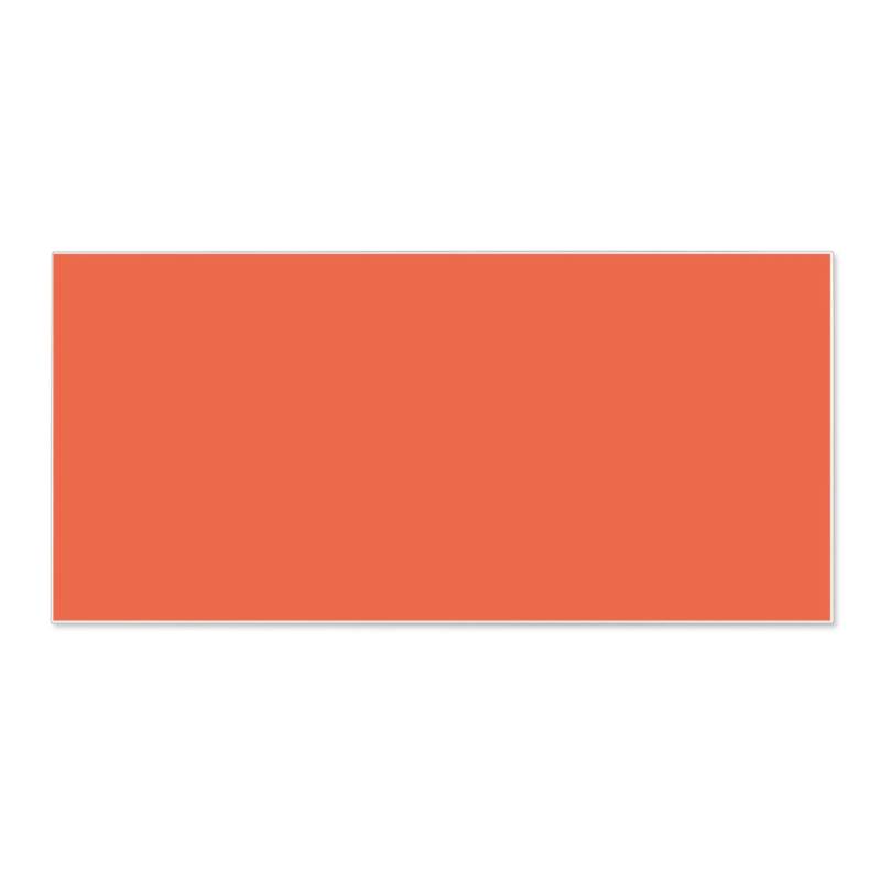 Banjado Magnettafel 78x37cm Magnetwand  Weiß Aus Metall Magnetpinnwand Pinnwand Inkl. 4 Magnete Motiv Orange von Banjado