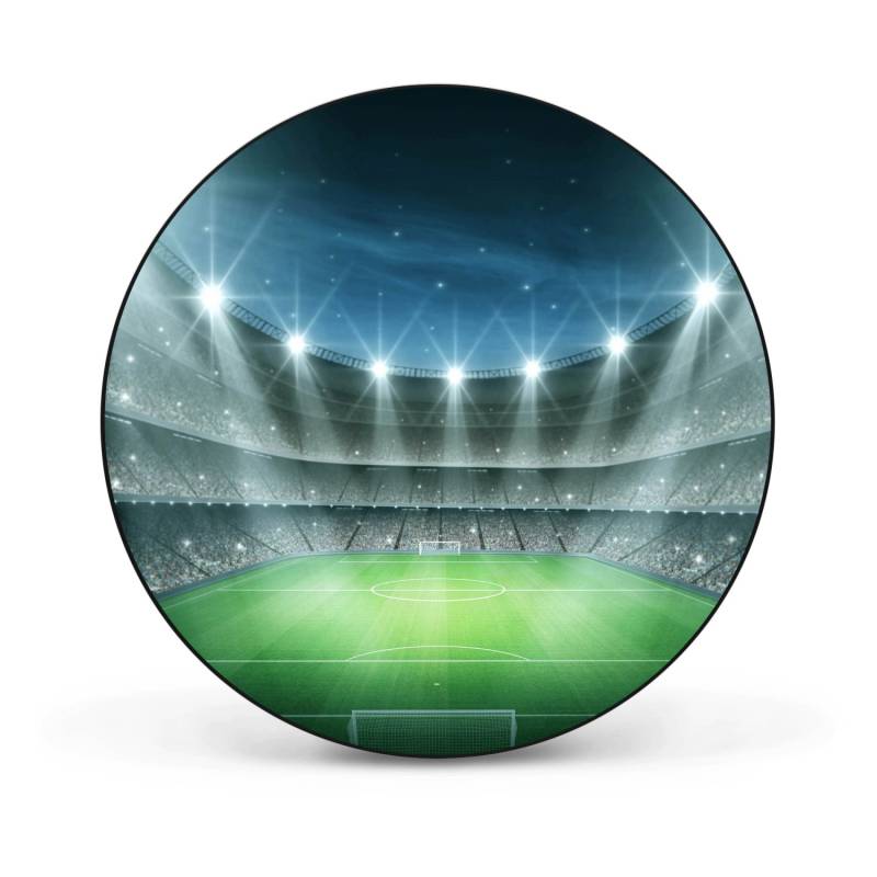 Banjado Magnettafel Rund Größe 47cm Magnetwand Schwarz Aus Metall Magnetpinnwand Pinnwand Motiv Arena von Banjado
