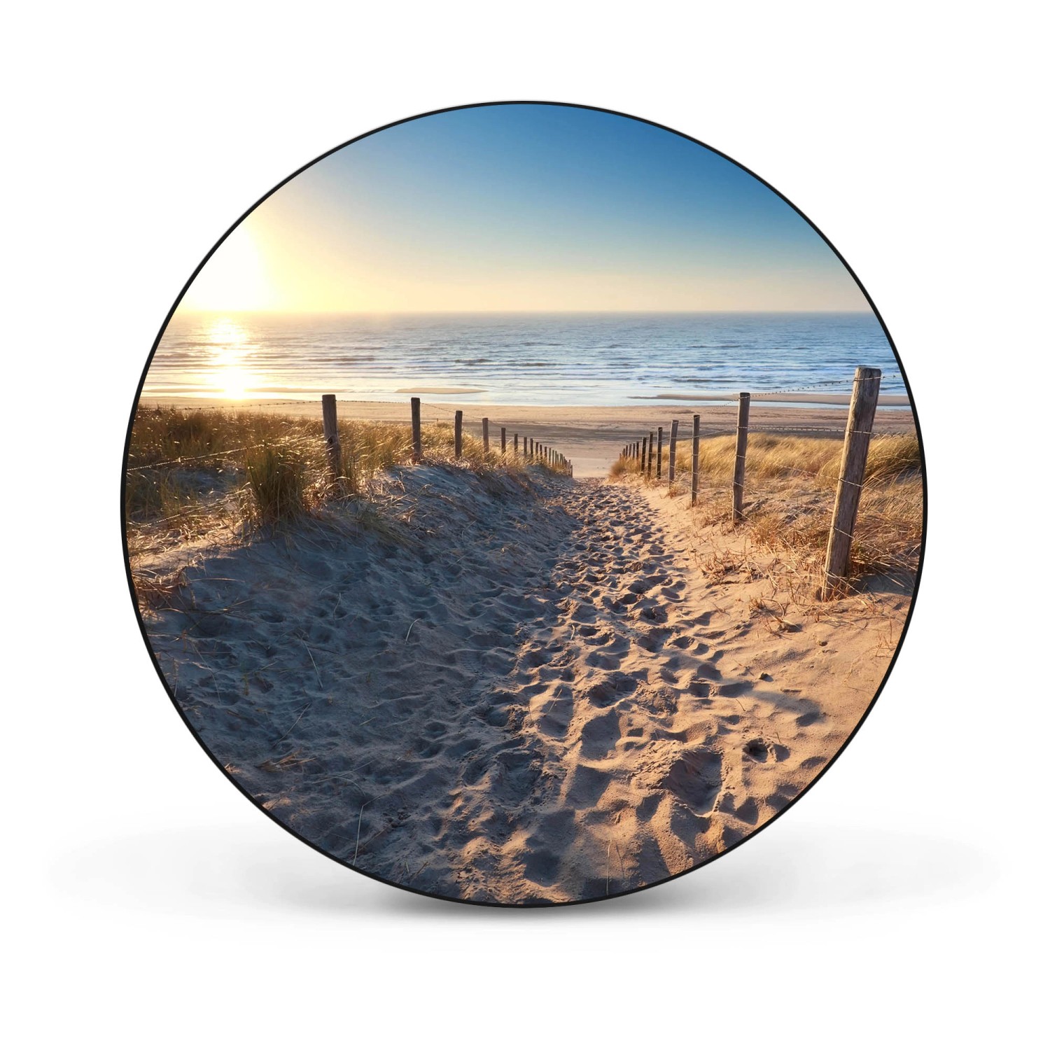 Banjado Magnettafel Rund Größe 47cm Magnetwand Schwarz Aus Metall Magnetpinnwand Pinnwand Motiv Nordseestrand Banjado Magnettafel Rund Größe 47cm Magnetwand Schwarz Aus Metall Magnetpinnwand Pinnwand Motiv Nordseestrand von Banjado