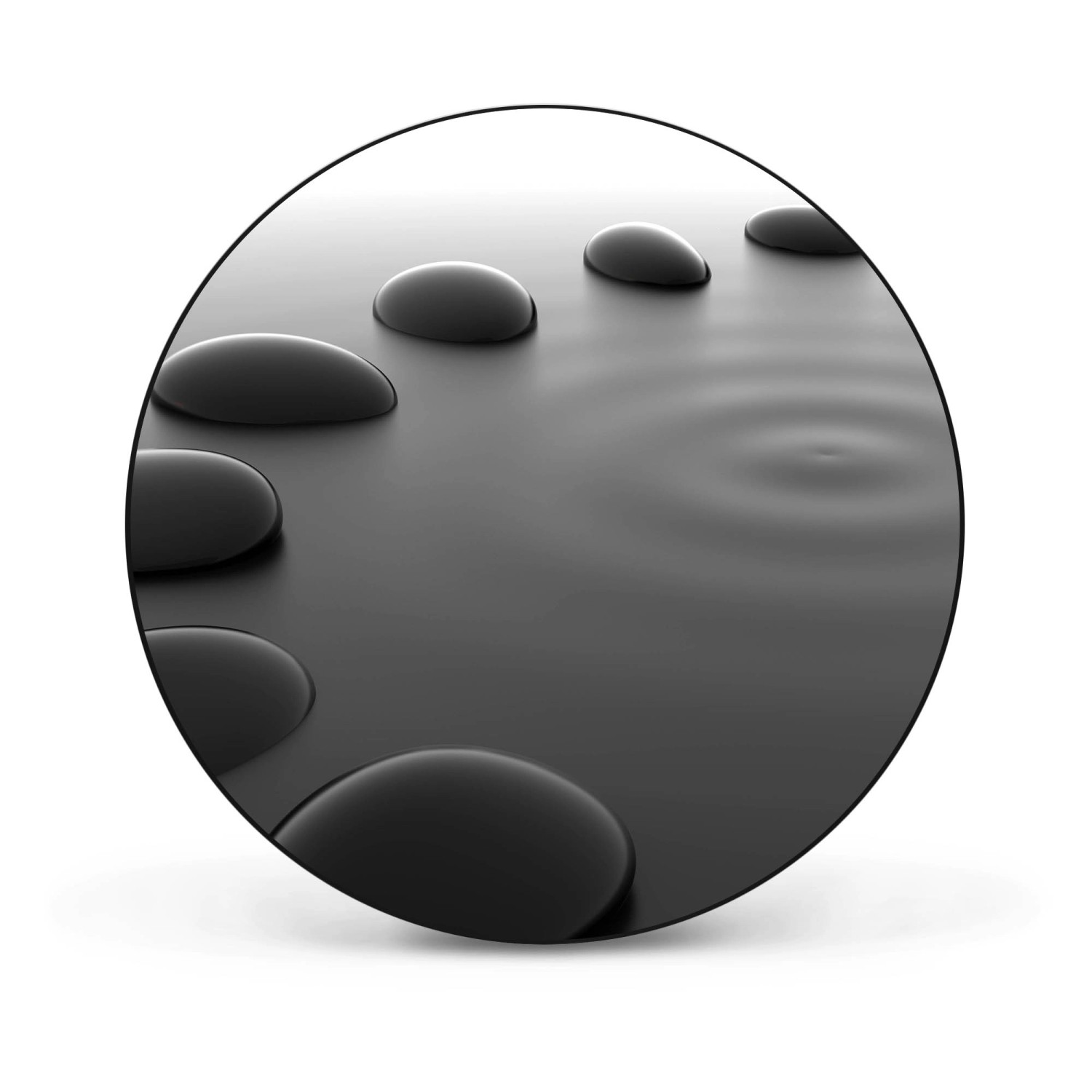 Banjado Magnettafel Rund Größe 47cm Magnetwand Schwarz Aus Metall Magnetpinnwand Pinnwand Motiv Schwarze Steine Banjado Magnettafel Rund Größe 47cm Magnetwand Schwarz Aus Metall Magnetpinnwand Pinnwand Motiv Schwarze Steine von Banjado