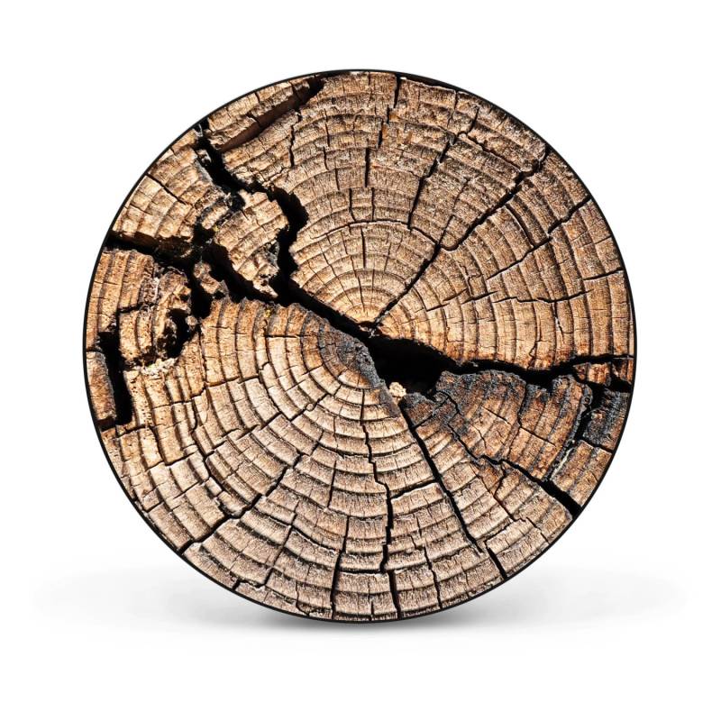 Banjado Magnettafel Rund Größe 47cm Magnetwand Schwarz Aus Metall Magnetpinnwand Pinnwand Motiv Zeichen Der Zeit von Banjado