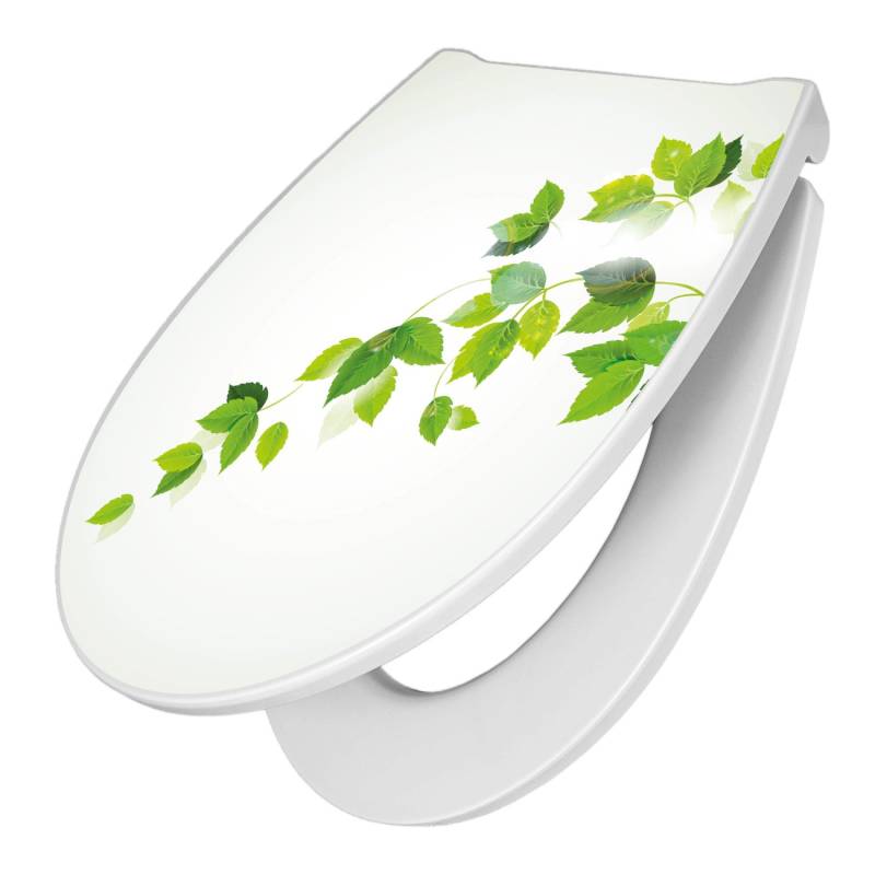 Banjado Premium Toilettendeckel Mit Absenkautomatik WC-Sitz Soft Close Hygienischer Klodeckel Duroplast Mit Motiv Ranke Gelb Weiß Banjado Premium Toilettendeckel Mit Absenkautomatik WC-Sitz Soft Close Hygienischer Klodeckel Duroplast Mit Motiv Ranke Gelb Weiß von Banjado