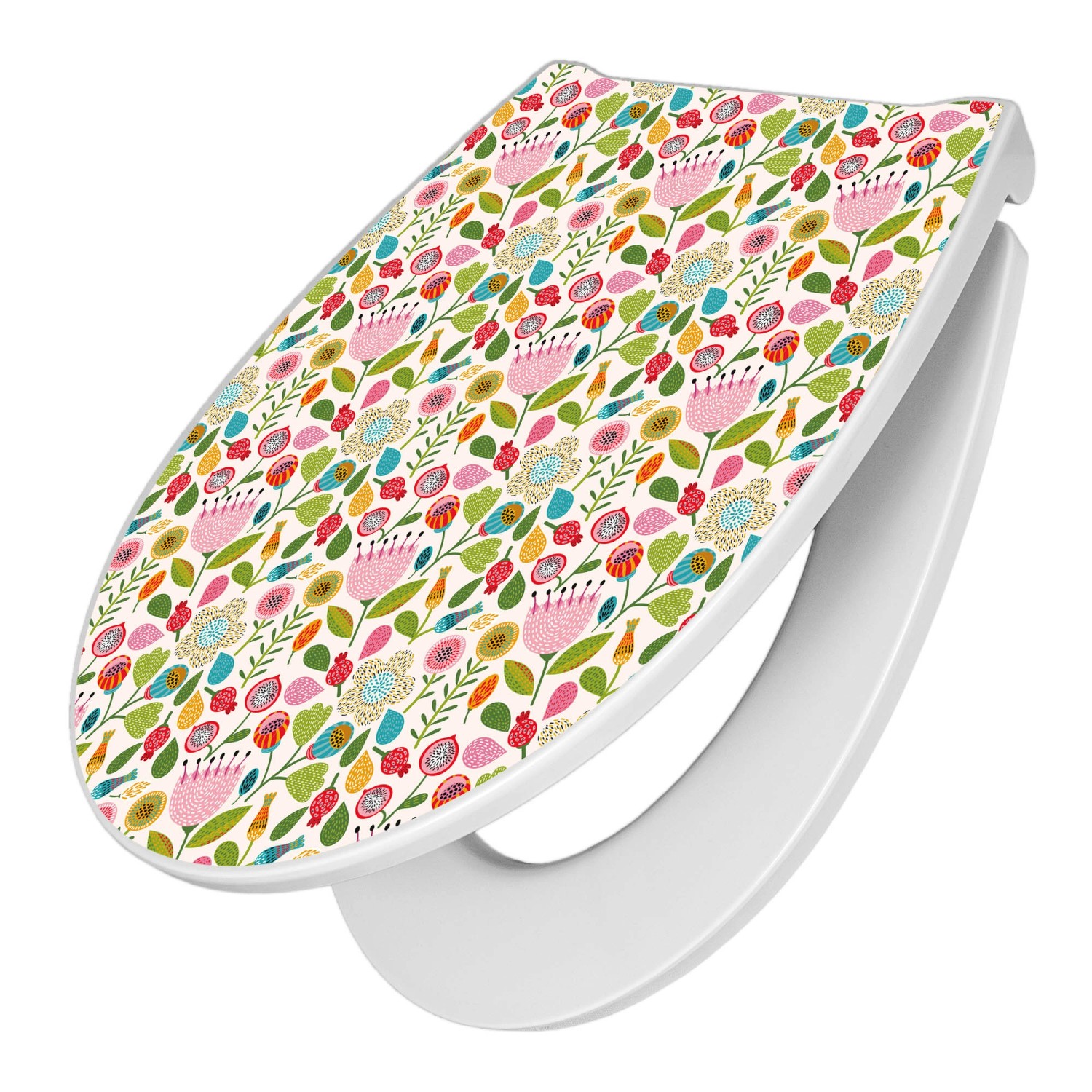 Banjado Premium Toilettendeckel Mit Absenkautomatik WC-Sitz Soft Close Hygienischer Klodeckel Duroplast Mit Motiv Rosa Kelch Hell Banjado Premium Toilettendeckel Mit Absenkautomatik WC-Sitz Soft Close Hygienischer Klodeckel Duroplast Mit Motiv Rosa Kelch Hell von Banjado