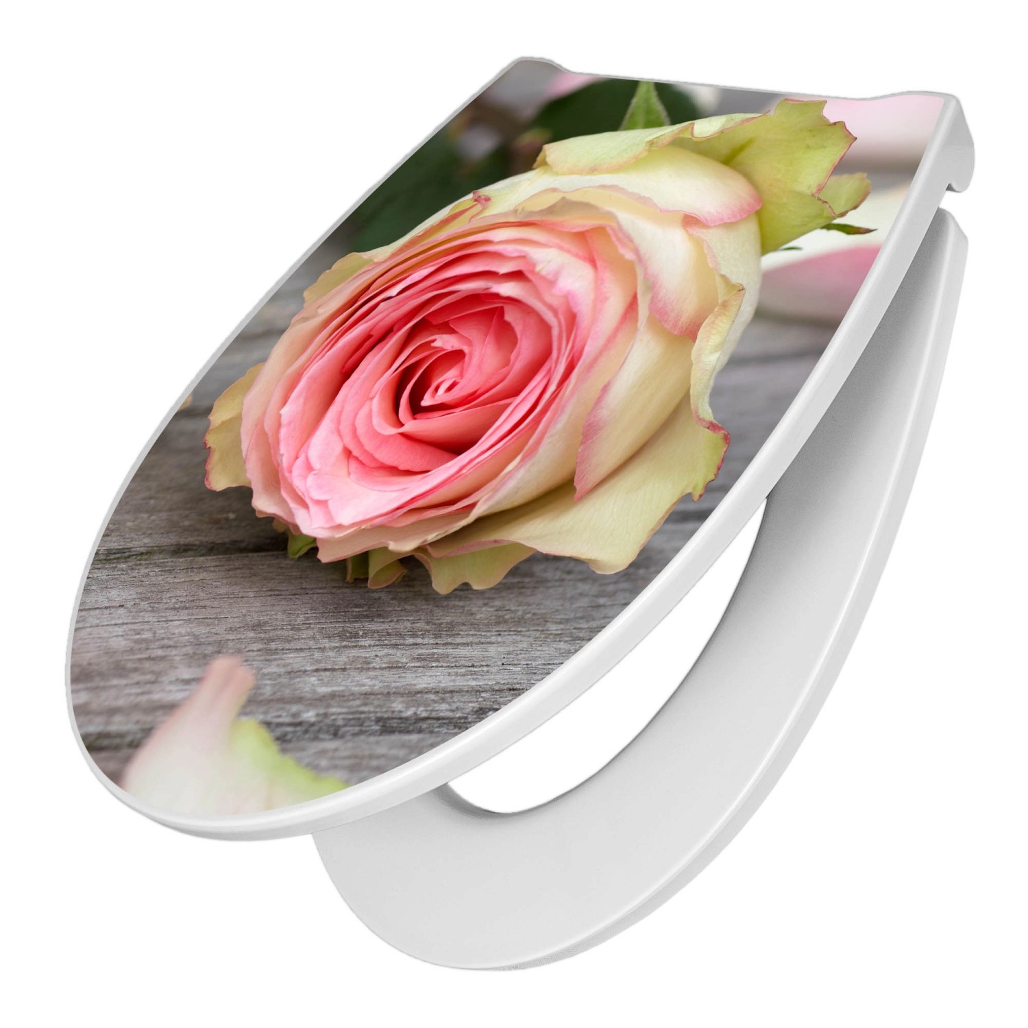 Banjado Premium Toilettendeckel Mit Absenkautomatik WC-Sitz Soft Close Hygienischer Klodeckel Duroplast Mit Motiv Rosa Rose Banjado Premium Toilettendeckel Mit Absenkautomatik WC-Sitz Soft Close Hygienischer Klodeckel Duroplast Mit Motiv Rosa Rose von Banjado