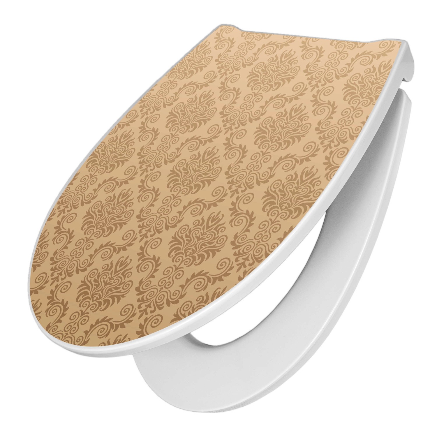 Banjado Premium Toilettendeckel Mit Absenkautomatik WC-Sitz Soft Close Hygienischer Klodeckel Duroplast Mit Motiv Tapete Beige Banjado Premium Toilettendeckel Mit Absenkautomatik WC-Sitz Soft Close Hygienischer Klodeckel Duroplast Mit Motiv Tapete Beige von Banjado