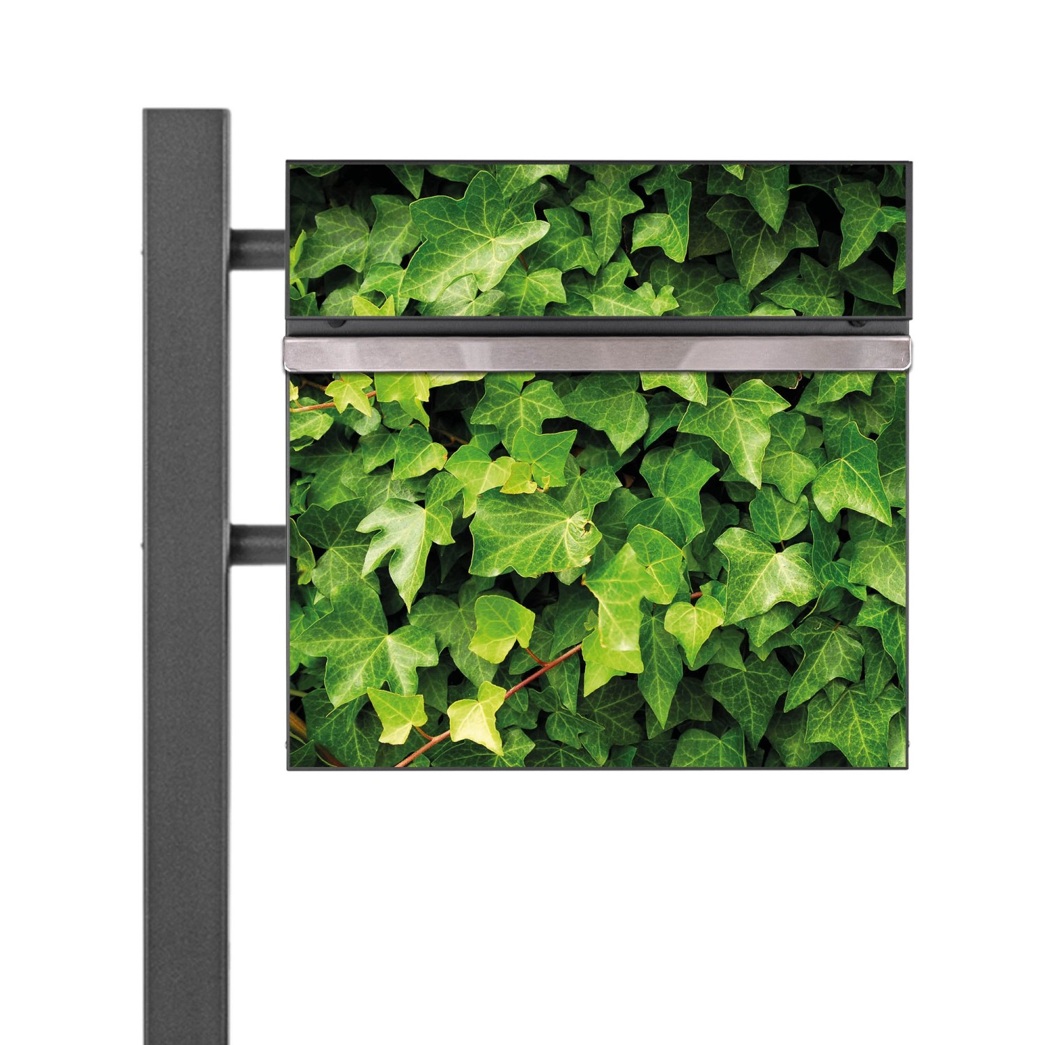 Banjado Standbriefkasten Anthrazit 45x120x16.5cm Groß Inkl. Montagematerial & 2 Schlüsseln Motiv Efeu Banjado Standbriefkasten Anthrazit 45x120x16.5cm Groß Inkl. Montagematerial & 2 Schlüsseln Motiv Efeu von Banjado
