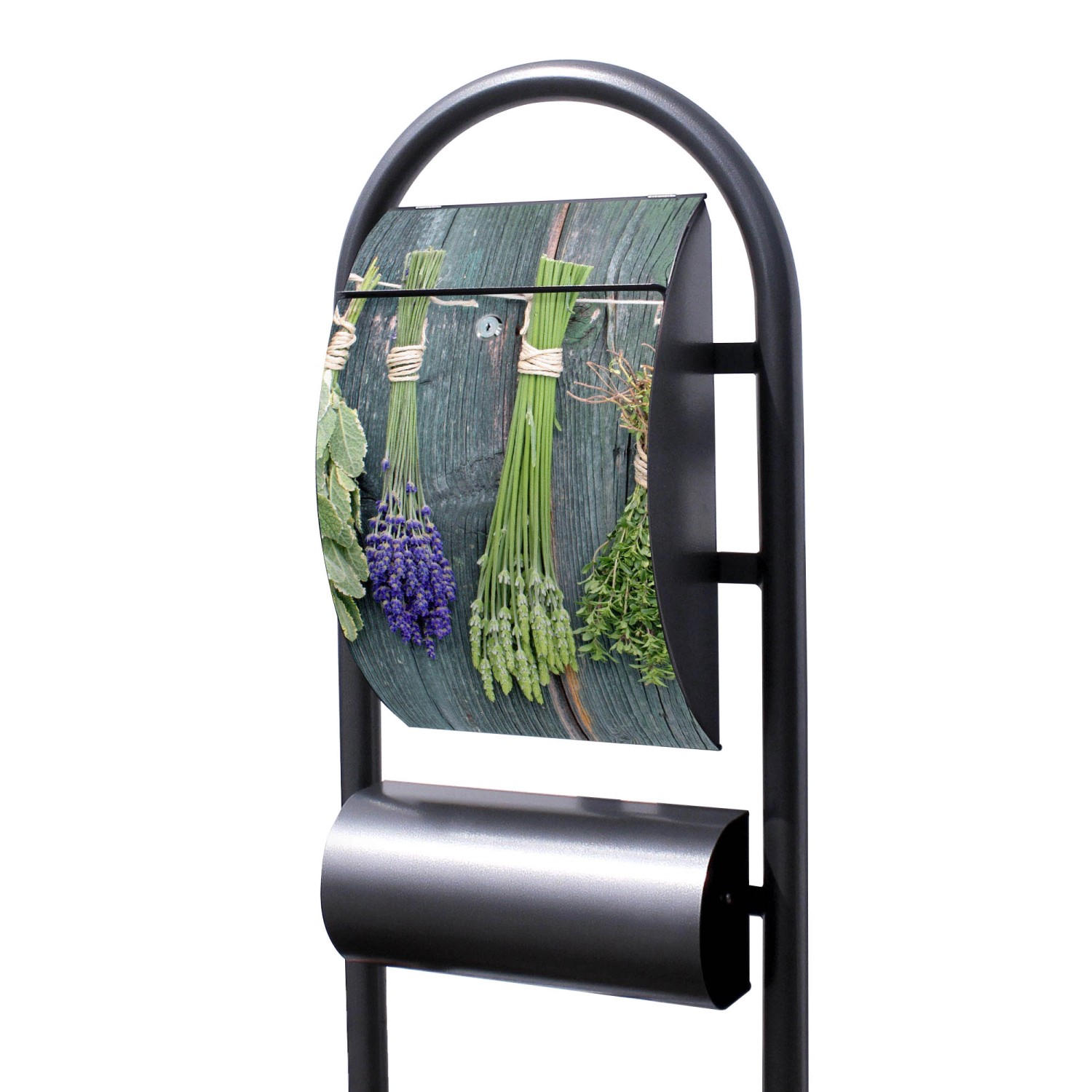 Banjado Standbriefkasten Hammerschlag Optik Größe 150x47x22cm Postkasten Freistehend Mit Zeitungsfach Motiv Acht Kräuter Banjado Standbriefkasten Hammerschlag Optik Größe 150x47x22cm Postkasten Freistehend Mit Zeitungsfach Motiv Acht Kräuter von Banjado