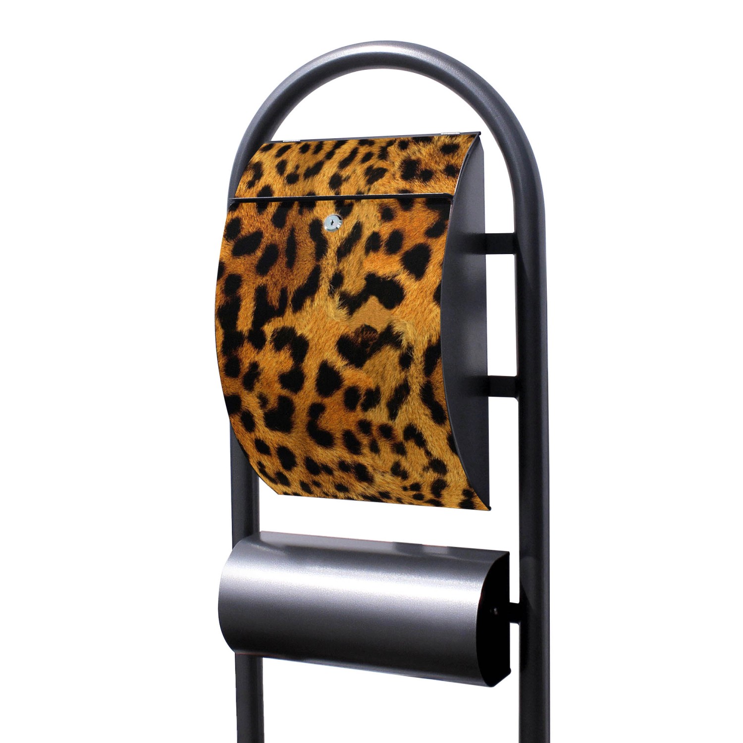 Banjado Standbriefkasten Hammerschlag Optik Größe 150x47x22cm Postkasten Freistehend Mit Zeitungsfach Motiv Leopard Banjado Standbriefkasten Hammerschlag Optik Größe 150x47x22cm Postkasten Freistehend Mit Zeitungsfach Motiv Leopard von Banjado