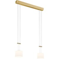 Bankamp Leuchten Grazia LED Pendelleuchte, 2-flg. Messing matt / blank von Bankamp Leuchten