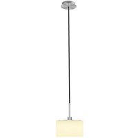 Bankamp Leuchten Karl 75 Pendelleuchte, 1-flg. Nickel matt, Schirm: Glas opalweiß von Bankamp Leuchten