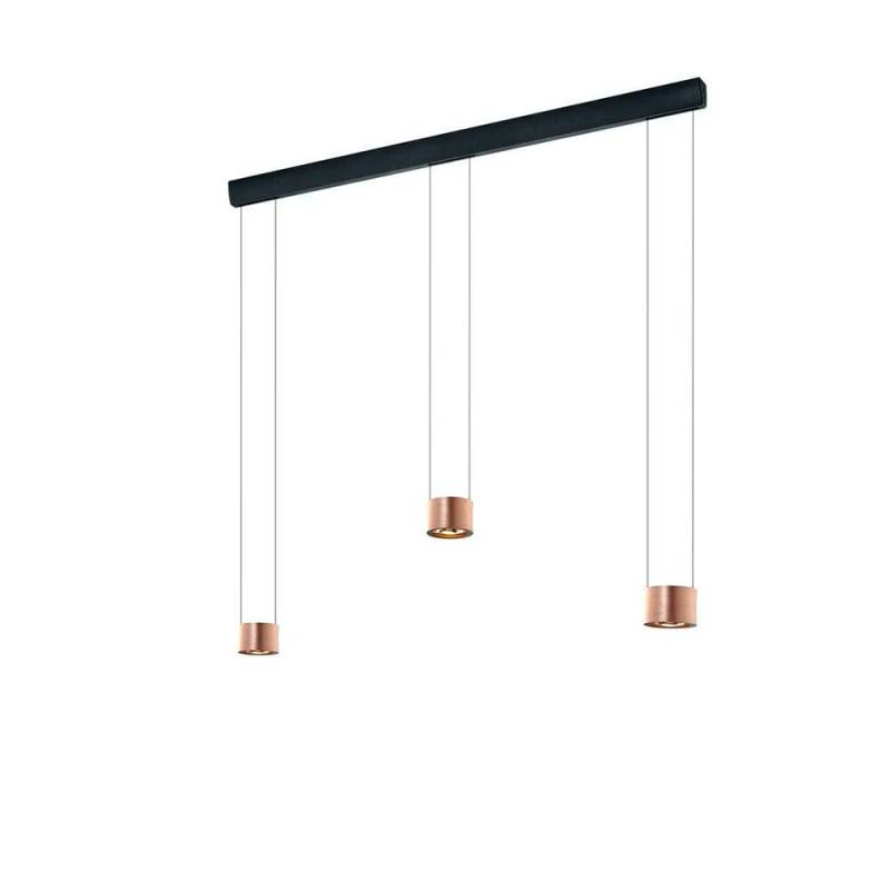 Bankamp - Impulse Trio Pendelleuchte Matt Rose Gold von Bankamp