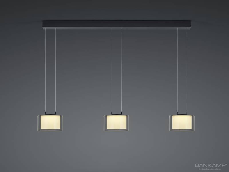 Pendelleuchte GRAND SMOKE FLEX 118x180 in anthrazit matt eloxiert von Bankamp