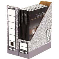 Bankers Box Archiv-Stehsammler Wellpappe grau , DIN A4 von Bankers Box