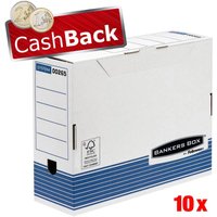 Bankers Box Archivboxen für Ordner 10,8 x 26,5 x 32,7 cm von Bankers Box