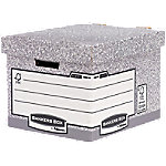 Bankers Box FastFold Archivbox Grau 33,5 (B) x 40,4 (T) x 29,2 (H) cm 10 Stück von Bankers Box