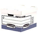 Bankers Box System Archivbox FastFold Stabil FSC Blau 290 (H) x 333 (B) x 390 (T) mm 10 Stück von Bankers Box