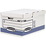 Bankers Box System Archivbox mit Klappdeckel FastFold Besonders stabil FSC Blau 293 (H) x 378 (B) x 545 (T) mm 10 Stück von Bankers Box