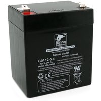 Batterie Stand by Bull 12 Volt 5,4 Ah Typ GiV 12-5.4 Akku Notstrombatterie Brandmeldeanlage Alarmanlage - Banner von Banner