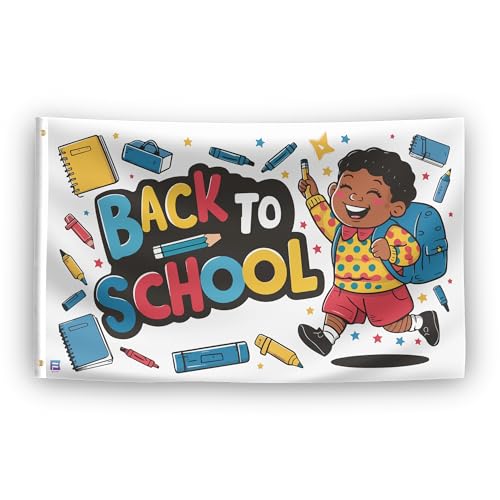 Klassenzimmer-Flagge, 90 x 152 cm, strapazierfähiges Polyester, lichtbeständig, wetterfest, für drinnen und draußen von Bannerfi