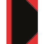 Bantex China-Kladde A4 96 Blatt 70gsm Schwarz, Rot Kariert von Bantex