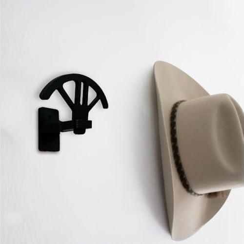 Verstellbarer Cowboyhut-Halter, Holz-Cowboyhut-Wandhalterung, Ständer für die Wand, kann die ursprüngliche Form des Hutes beibehalten, 4-fach verstellbares Westernhut-Display, für Fedoras, Cowboyhut, von Bantlou