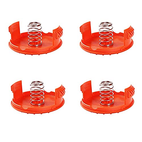 Generic PILO Pack of 4 Covers, Line Cap, Cover Replacement Springs for Trimmer Spool, Black Decker, RC-100-P Lawnmower, Kunststoff von Generic