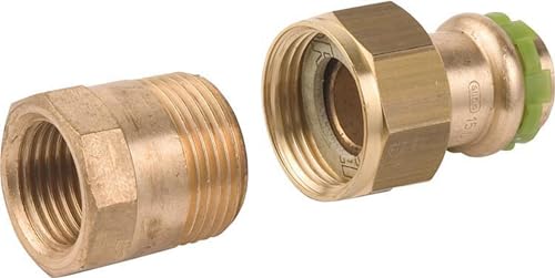 Sudo Rotguß Pressfitting Rohrverschraubung mit IG 42x1 1/2" Sudo Rotguß Pressfitting Rohrverschraubung mit IG 42x1 1/2" von Banyo