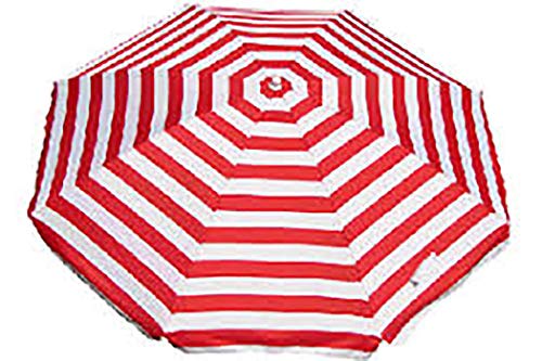 Banz Outdoor's Noosa UV-Regenschirm, gestreift, 180 cm, Rot/Weiß von Banz