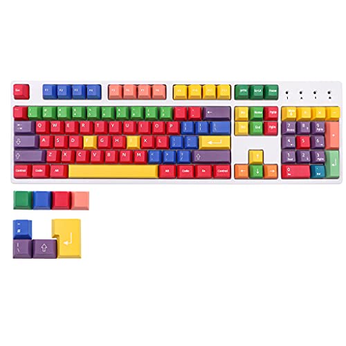 BaoFufc 112Keys / Set Profile Farbabstimmung Original Tastenkappen PBT Dye Sublimation Keycaps für MX Switches für Profile Keycaps Pbt von BaoFufc