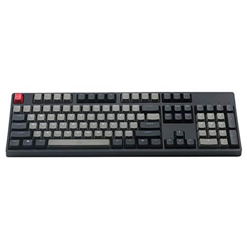 BaoFufc Schwarz-graue gemischte Dolch-Tastenkappe, dicke PBT-Shot-Hintergrundbeleuchtung, 108 Tastenkappen, OEM-Profil für Tastatur, mechanisch von BaoFufc