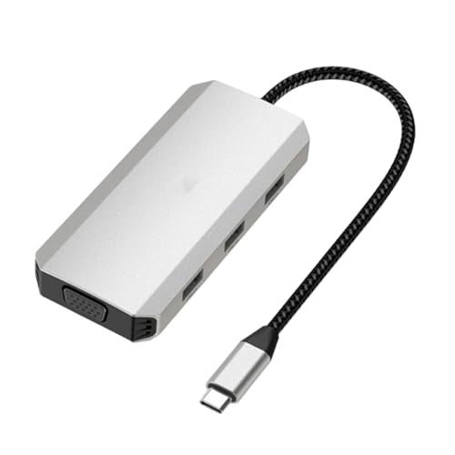 BaoFufc USB-C-auf-4K-Splitter-Konverter genießen hochwertige visuelle Qualität mit mehreren Bildschirmen, USB-C-Dockingstation, 4K (1 x 60 Hz + 1 x 30 Hz), USB-C-Bildschirme von BaoFufc