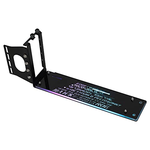BaoFufc Vertikale Unterstützung für PCIe 3.0-Grafikkarten, vertikale GPU-Unterstützung für Standfuß mit LED 5 V ARGB Syn GPU vertikale Unterstützung von BaoFufc