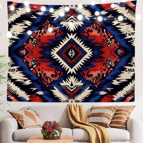 BaoNews Geometrischer Wandteppich, symmetrisch, groß, Polyester, Tischdecken, Wandteppich, Schlafzimmer, Wohnzimmer, Wohnheim, 100 x 150 cm von BaoNews