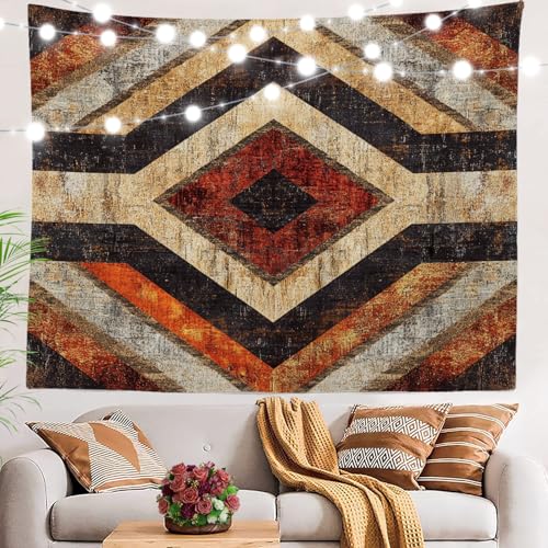 BaoNews Handgefertigter, natürlicher, ästhetischer Wandteppich, rustikal, großer Wandbehang, Polyester-Tischdecken, Wandteppich, Schlafzimmer, Wohnzimmer, Wohnheim, 100 x 150 cm von BaoNews