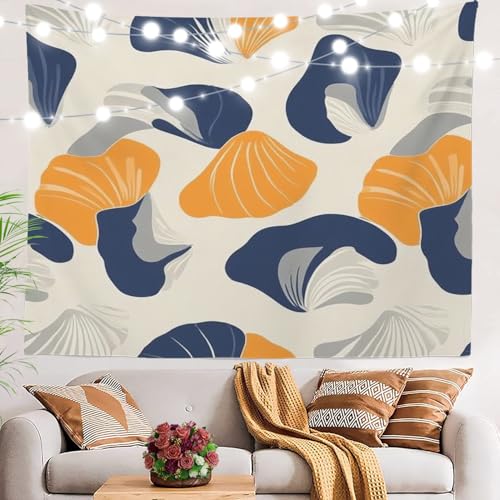 BaoNews Moderner künstlerischer Druck, geometrische Elemente, Farbkontrast, großer Wandbehang, Polyester-Tischdecken, Wandteppich, Schlafzimmer, Wohnzimmer, Wohnheim, 130 x 150 cm von BaoNews