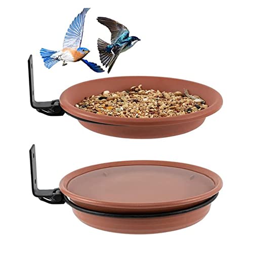 2 Stcs Zaun Vogelfutterbadschale für Außen von Baobiutin
