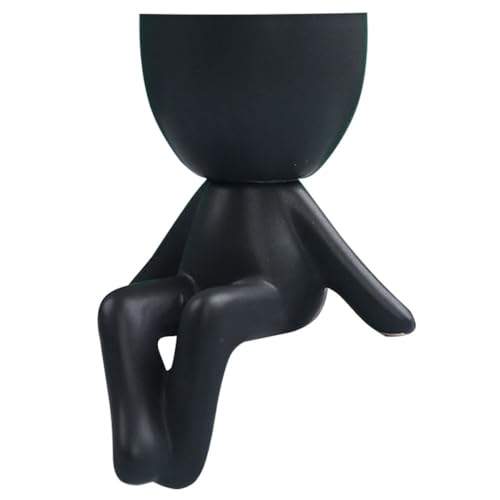 Baobiutin Blumentopf kleine saftige Keramiktöpfe Menschen Körperkunst Pflanzentopf Haus Dekoration Dekor für Bürostil2 Blumentopf von Baobiutin