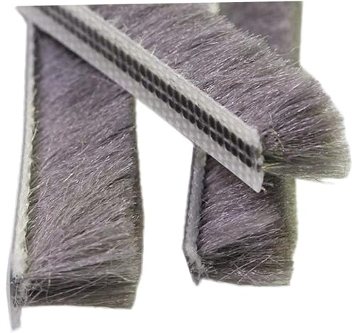 Türbürstenstreifen 20m/65.6ft 5x8mm Kartenschlitzbinsel Wetter Strip mit W Silicon Blechkleber Türrahmen Entwurf Ausschluss für Türfenster -Isolierband von Baobiutin