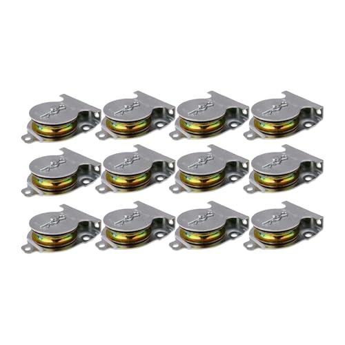 Baoblaze 12 Stück an der montierte Einzelrolle, feste Rollen, robuste Metall-Hardware zum Heben, silberne feste Rolle, 7.4 Cm X 5.7 Cm X 2 Baoblaze 12 Stück an der montierte Einzelrolle, feste Rollen, robuste Metall-Hardware zum Heben, silberne feste Rolle, 7.4 Cm X 5.7 Cm X 2 von Baoblaze