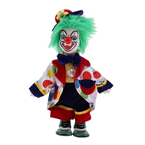 Baoblaze 18 cm Halloween Clown Puppen Clownmann Minipuppe Dekofigur, Geschenke und Erwachsene, 4 von Baoblaze