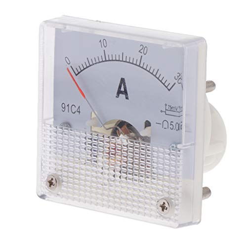 Baoblaze 1pc Analog Panel Voltmeter Voltmeter DC 0 15A / 20A / 30A 50A 75MV Bereich 91C4, 0-30 A (75 mV) von Baoblaze