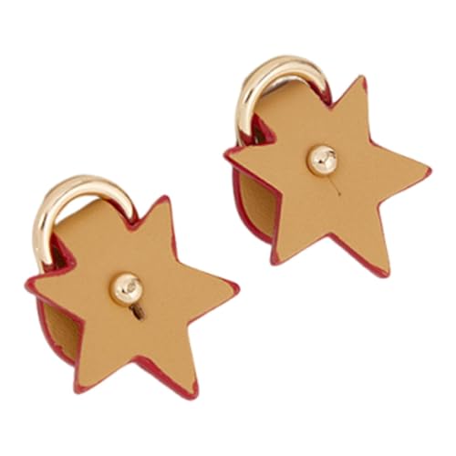 Baoblaze 2 Stück D-Ringe für Geldbörsengurte, Ersatz-Hardware, kein Stanzen, seitliche Clip-Schnallen, Braun von Baoblaze