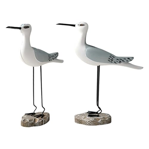 Baoblaze 2X Meerestierfigur, rustikale Meeresvogel-Skulptur, lebensechte Möwenfiguren aus Holz, Vintage-Vogelstatue für Küche, Boden, Schreibtisch, Grau-weiß Baoblaze 2X Meerestierfigur, rustikale Meeresvogel-Skulptur, lebensechte Möwenfiguren aus Holz, Vintage-Vogelstatue für Küche, Boden, Schreibtisch, Grau-weiß von Baoblaze