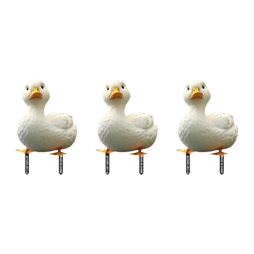 Baoblaze 3 Stück Dekorativer Gartenstecker Tierstecker Schild Ornament Hofdekor 2D Schild Tierplakette für Hof Rasen Terrasse von Baoblaze