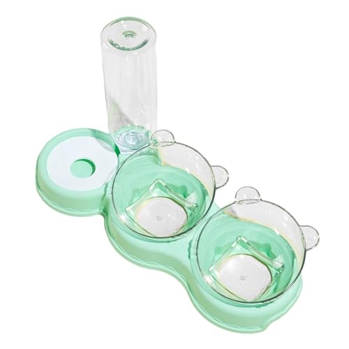 Baoblaze 3-in-1-Katzen-Set, erhöhte Futternäpfe mit 500-ml-Wasserflasche, für Nass- und Trockenfutter, für Kätzchen, Welpen, GrÜn Baoblaze 3-in-1-Katzen-Set, erhöhte Futternäpfe mit 500-ml-Wasserflasche, für Nass- und Trockenfutter, für Kätzchen, Welpen, GrÜn von Baoblaze
