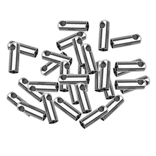 Baoblaze 30x Lederband Endkappen Schmuck Spangen Connectors DIY Craft, Silber, 2 mm Baoblaze 30x Lederband Endkappen Schmuck Spangen Connectors DIY Craft, Silber, 2 mm von Baoblaze