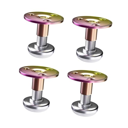 Baoblaze 4 Stück Bettrahmen mit Gewinde, silberfarben, für Schränke, Sofas, Zimmerzubehör, einfache Installation, Stopper, Fixer, Betten, Nachttisch, 38 Mm bis 46 Mm von Baoblaze