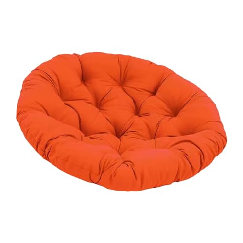 Baoblaze 40 cm Gartenstuhl Kissen, Gepolstertes Sitzkissen, Polster für Gartenmöbel, Sitzkissen Outdoor/Indoor Rund, Stuhlkissen für Schlafzimmer, Familienzimmer, Kissen für Hängesessel, Orange von Baoblaze