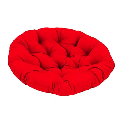Baoblaze 40 cm Gartenstuhl Kissen, Gepolstertes Sitzkissen, Polster für Gartenmöbel, Sitzkissen Outdoor/Indoor Rund, Stuhlkissen für Schlafzimmer, Familienzimmer, Kissen für Hängesessel, Rot von Baoblaze